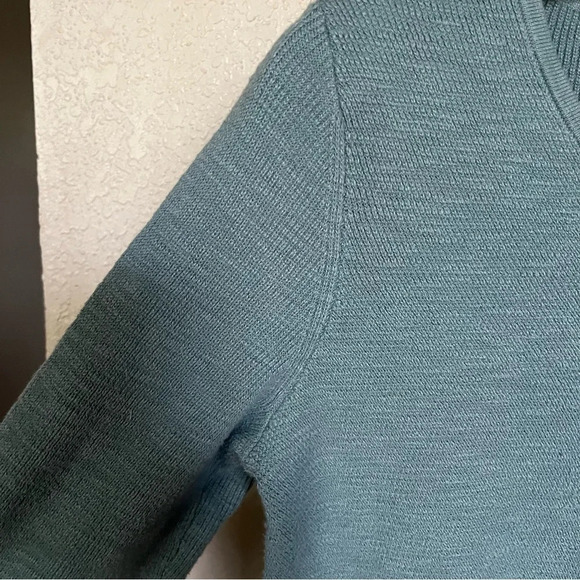 J. JILL ~ Green Cotton Blend  Sweater - Picture 7 of 9